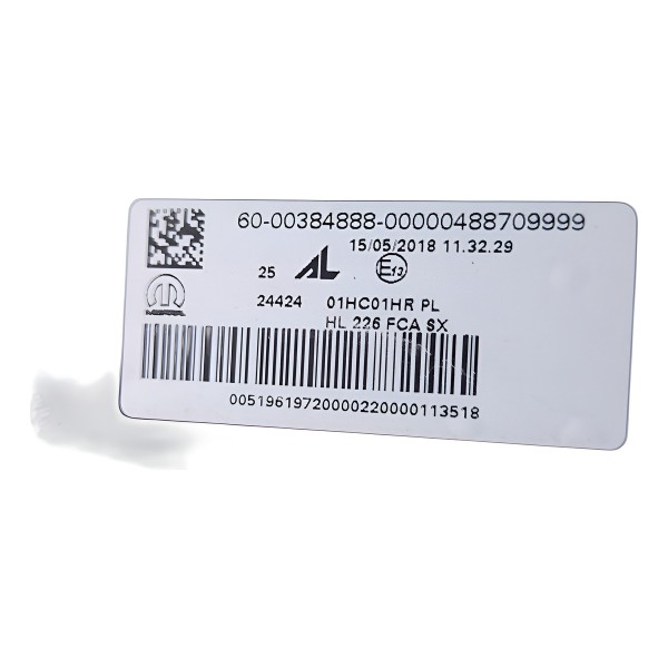 Farol Fiat Toro/esquerdo 2018 A 2020 Original Semi Novo .