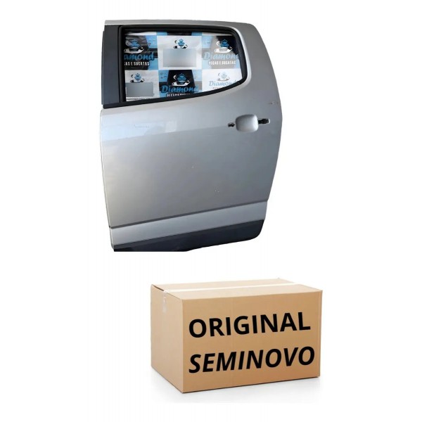 Porta Traseira Esquerda S10 2018 Original Traseira Esquerdo Prateado