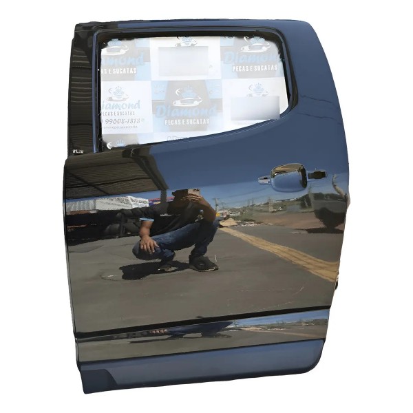 Porta Traseira Esquerda S10 2022 Original Traseira Esquerda Preto