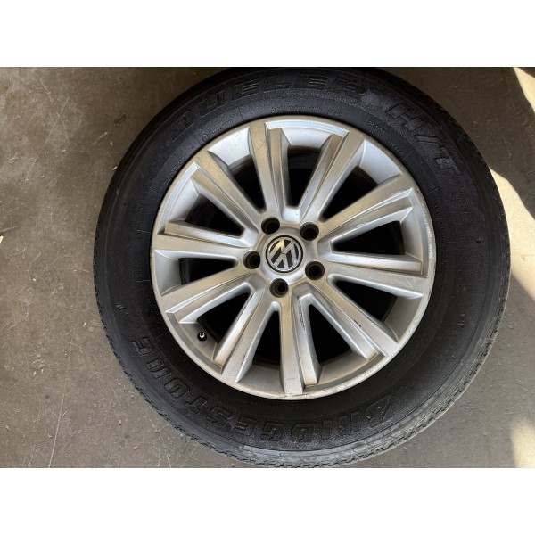 Roda Com Pneu Amarok Cinza 2015265\60\18 Brigestone