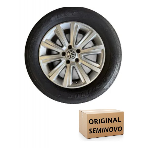 Roda Com Pneu Amarok Cinza 2015265\60\18 Brigestone