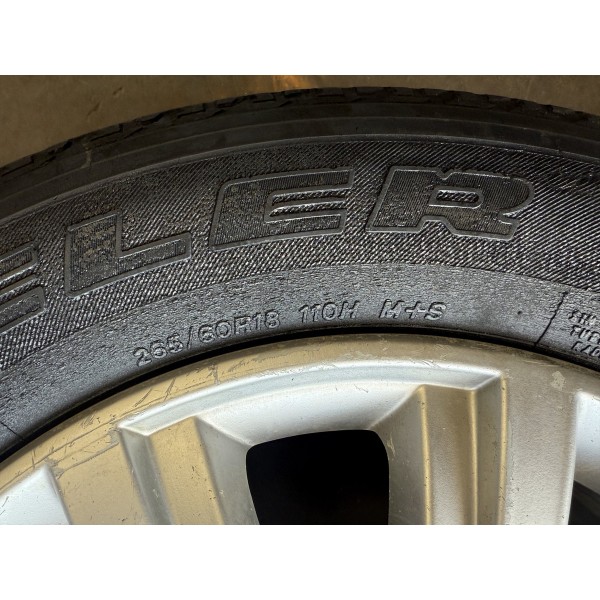 Roda Com Pneu Amarok Cinza 2015265\60\18 Brigestone