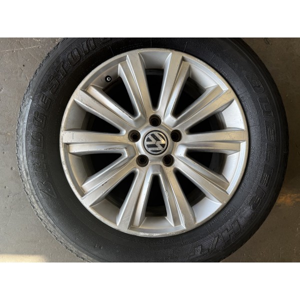 Roda Com Pneu Amarok Cinza 2015265\60\18 Brigestone
