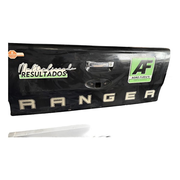 Tampa Traseira Ford Ranger Preta 2019 Com Detalhe Preto