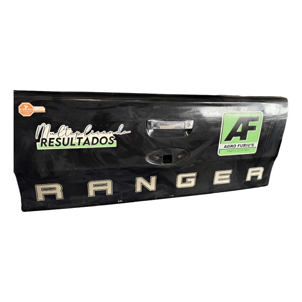 Tampa Traseira Ford Ranger Preta 2019 Com Detalhe Preto