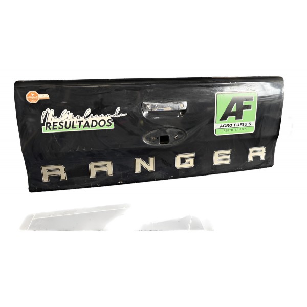 Tampa Traseira Ford Ranger Preta 2019 Com Detalhe Preto