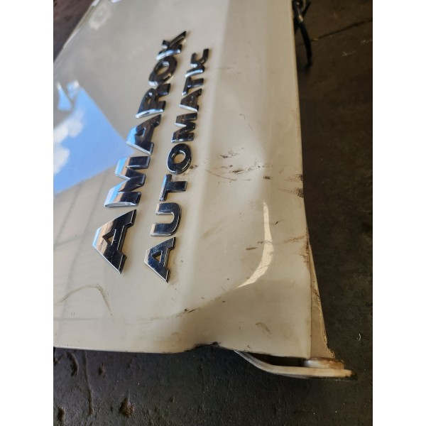 Tampa Traseira Amarok 2017 Branca C\detalhe Branco