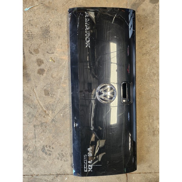 Tampa Traseira Amarok 2017 Preta C\detalhe Preto