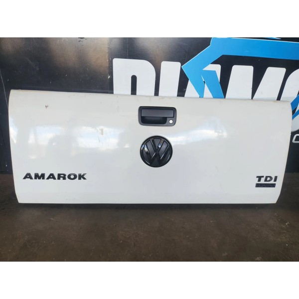 Tampa Traseira Amarok 2017 Branca  C\avaria Branco