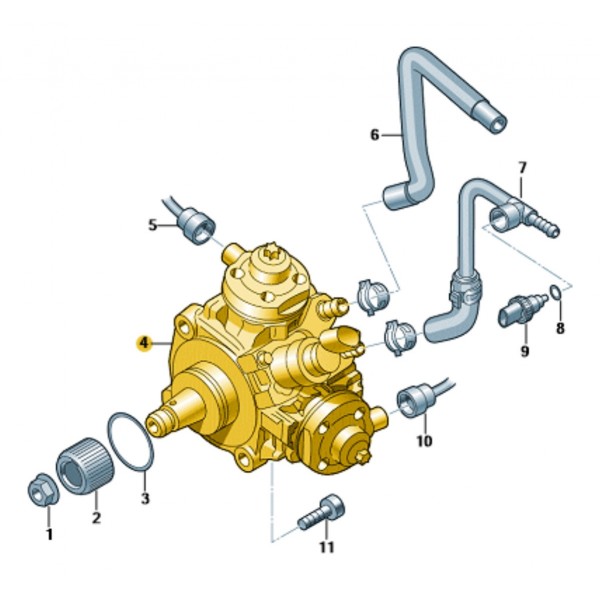 Bomba De Alta Pressão Amarok V6 - Original Vw 059130755df