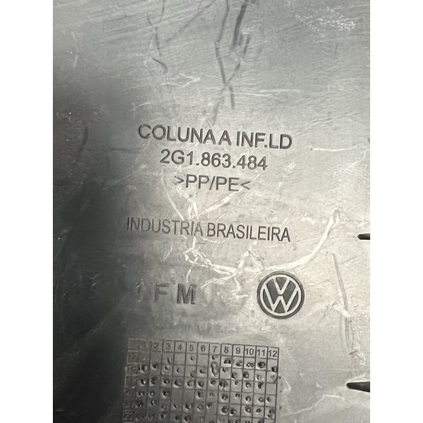 Acabamento Soleira Direita Polo Virtus 2018 A 2023 Preto