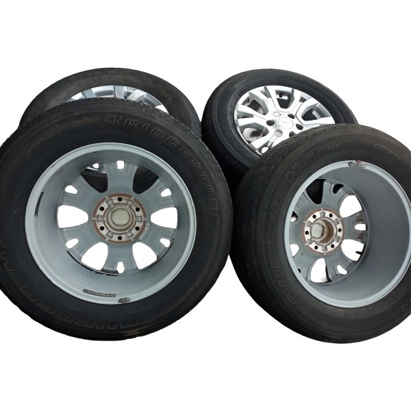 Jogo Roda C/ Pneu Ford Ranger Limited 2019/2020 265/60r18 Prateado