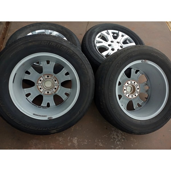 Jogo Roda C/ Pneu Ford Ranger Limited 2019/2020 265/60r18 Prateado