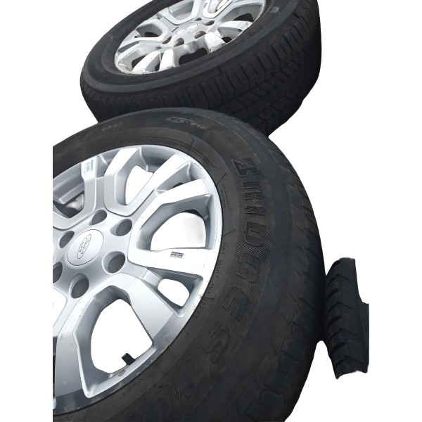 Jogo Roda C/ Pneu Ford Ranger Limited 2019/2020 265/60r18 Prateado