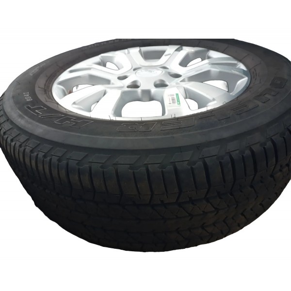 Jogo Roda C/ Pneu Ford Ranger Limited 2019/2020 265/60r18 Prateado