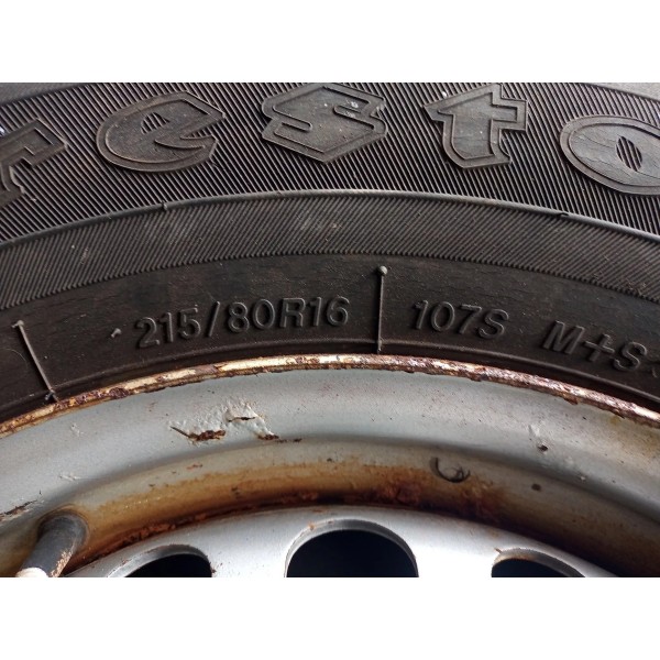 Jogo De Roda C/pneu Amarok 2013/2017 Original Cinza