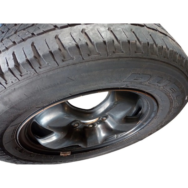 Roda Avulsa  Estepe Aro 16 C/ Pneu Fiat Toro 2016/2020 Preto