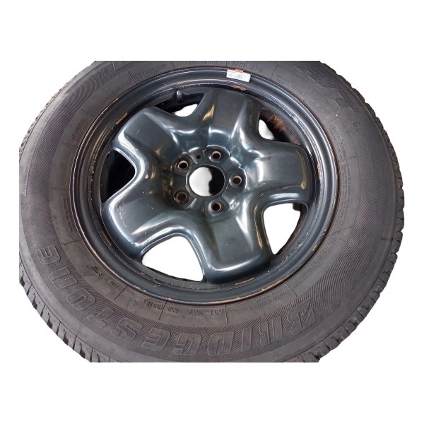 Roda Avulsa  Estepe Aro 16 C/ Pneu Fiat Toro 2016/2020 Preto