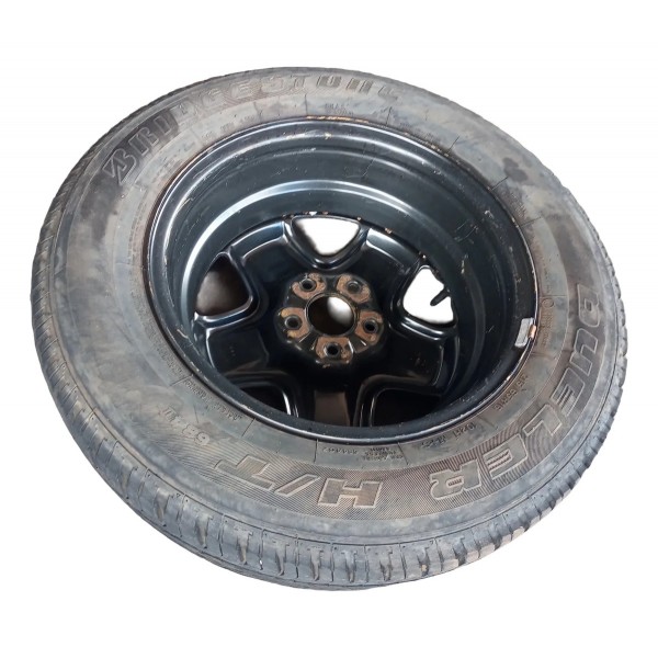 Roda Avulsa  Estepe Aro 16 C/ Pneu Fiat Toro 2016/2020 Preto