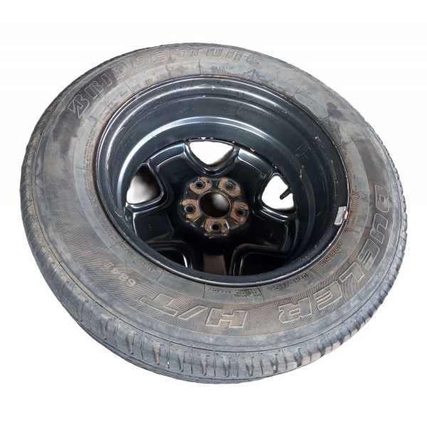 Roda Avulsa  Estepe Aro 16 C/ Pneu Fiat Toro 2016/2020 Preto
