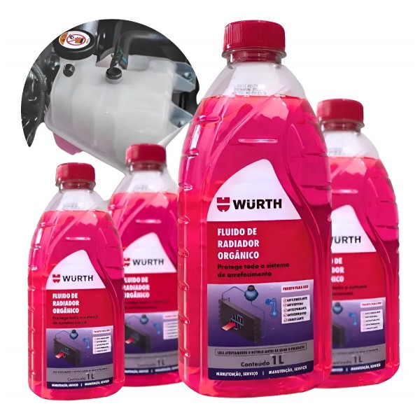 Fluido De Radiador Organico Wurth 1l
