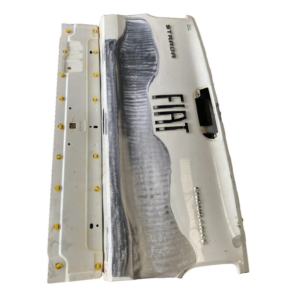 Tampa Traseira Fiat Strada Freedom 2021 2022 Recuperada Branco