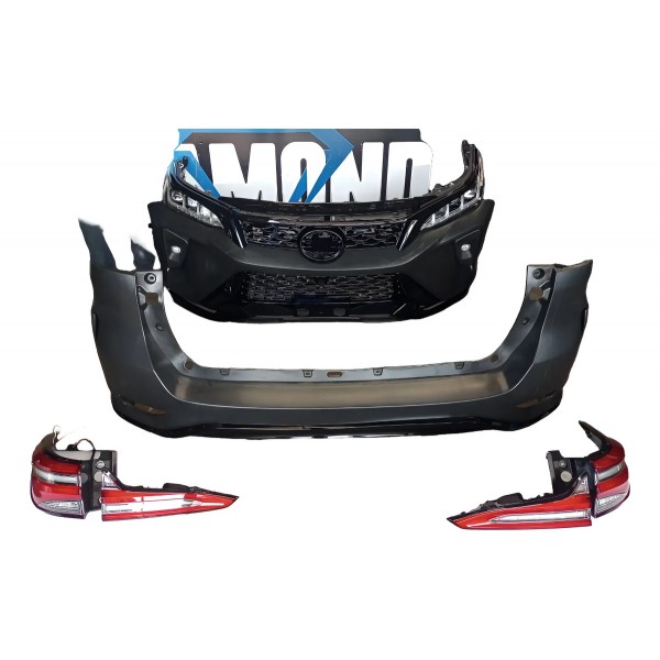 Kit Transformação Sw4 Diamond 2018/2025 Importado Parachoque Preto Kit