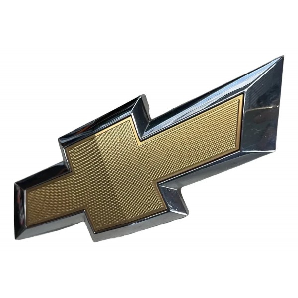 Emblema Dianteiro Grade Chevrolet S10 2017 A 2021 Original Dourado