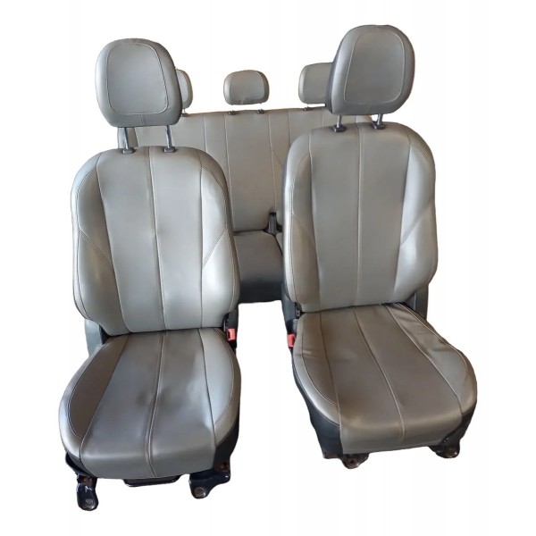 Jogo De Bancos Couro S10 2018/2021 Eletrico Original Cinza