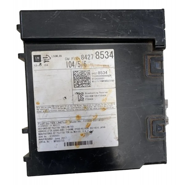Modulo Central Radio S10 2017 84278534