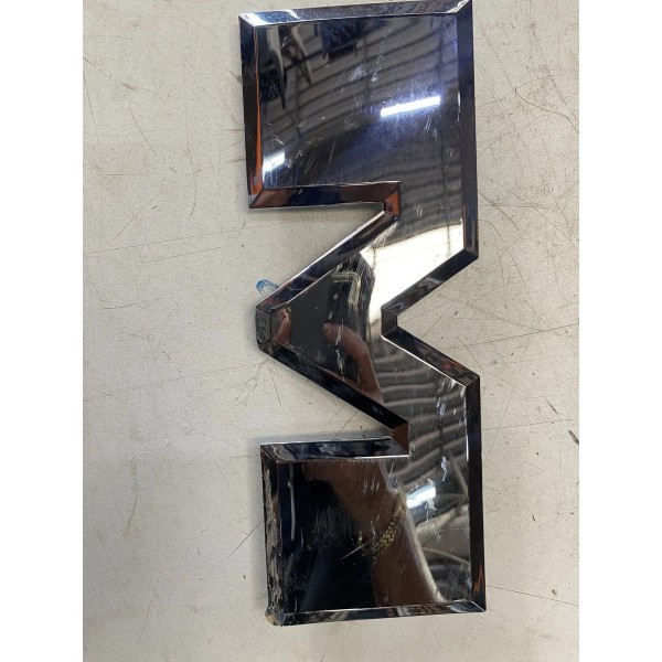 Emblema Tampa Traseira Dodge Ram 3500 2022 Prateado