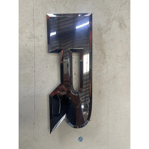 Emblema Tampa Traseira Dodge Ram 3500 2022 Prateado