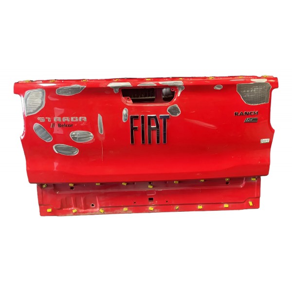 Tampa Traseira Fiat Strada Ranch 2023 Recuperada Vermelho