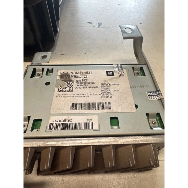 Módulo Amplificador De Som Chevrolet S10 2022 Original