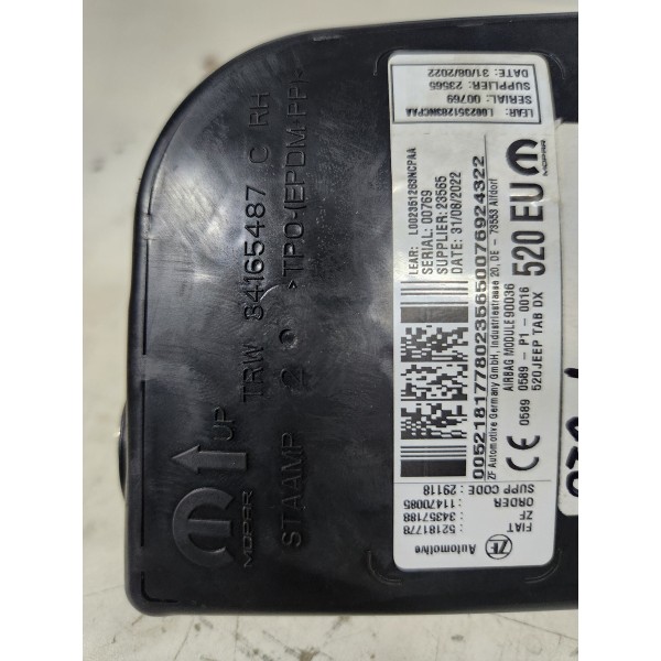 Módulo Bolsa Dos Banco Jeep Renegade 1.3 2022 L.d