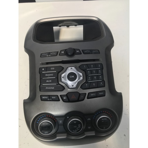 Comando Ar C/ Moldura Radio Ford Ranger 2012/16